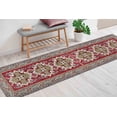 thumbnail image 3 of Easy To Clean Rug, Kilim Design Rug, Red Rugs, Runner Rugs, Tribal Rugs, Kitchen Rug, Green Rugs 3D Printed Rug, Living Room Rug, Home decor, 5.2'x7.5' - 160x230 cm, 3 of 8