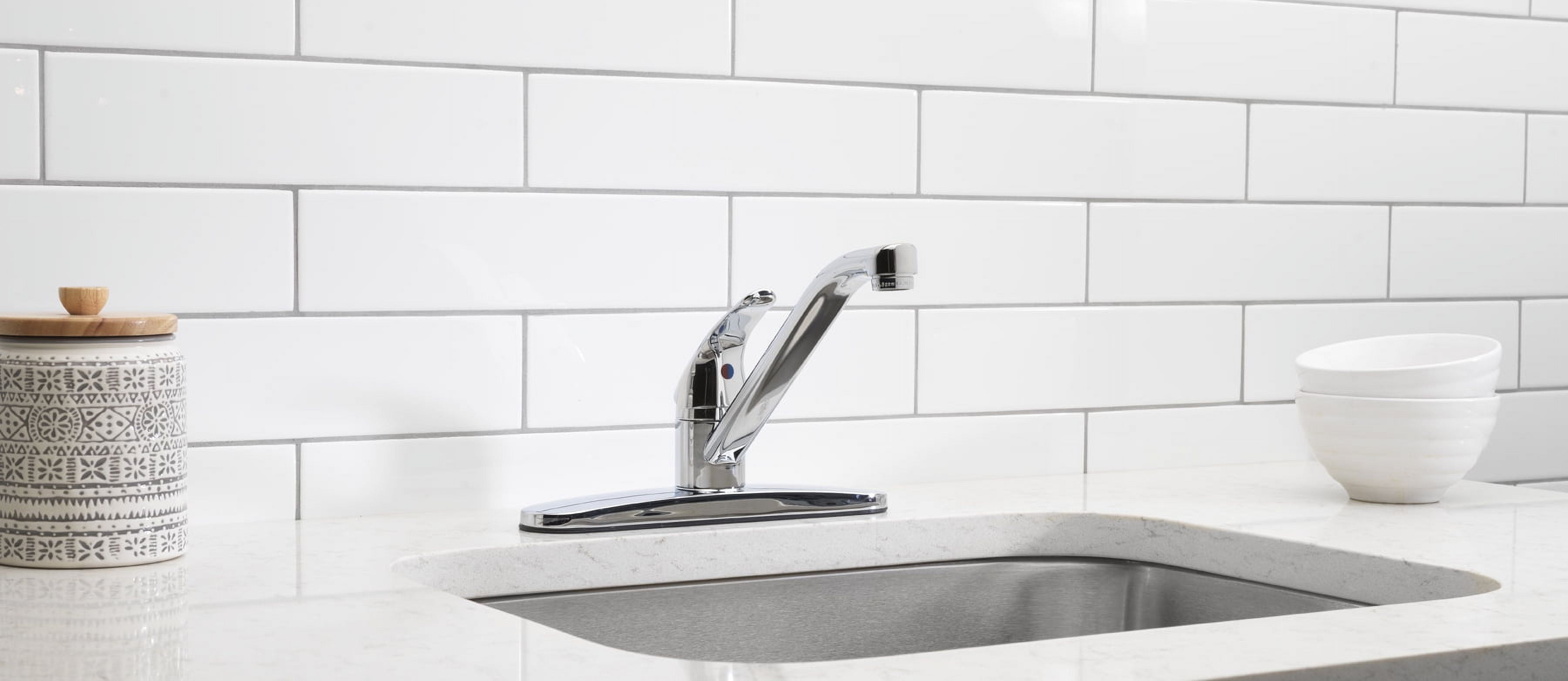 Mainstays 8" Widespread Single Handle Kitchen Faucet, Chrome