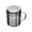 Silver, variant on Metal Pepper Powder Cooking Dredge Shakers for Outdoor BBQ Seasoning Bottle Pepper Jar Seasoning Can with Handle and Lid