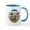 White/Blue Inside, variant on CafePress - Palm Trees / Yorkie #7 Mug - 11 oz Ceramic Mug - Novelty Coffee Tea Cup