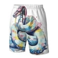 thumbnail image 4 of Salouo Watercolor Snake Pattern Swim Trunks for Men,Men's Hawaiian Bathing Suit Swimsuits Quick Dry Swimming Board Shorts Beach Shorts with Pockets-XX-Large, 4 of 6