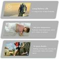 thumbnail image 3 of Termómetro de muñeca conectado resistente al agua IP68 - Reloj deportivo inteligente para hombres y mujeres - Podómetro para correr, dormir y hacer ejercicio - Azul, 3 of 5
