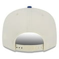 thumbnail image 4 of Men's New Era Cream/Royal New York Giants 100th Season Two-Tone 9FIFTY Snapback Hat, 4 of 6