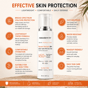 Mesoderm RX SPF 50+ Tinted Sunscreen for Face – Broad Spectrum UVA/UVB Protection – Lightweight Daily Facial Sunscreen – 50 mL