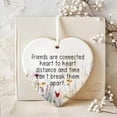 thumbnail image 1 of Friendship Ornaments for Ture Friends Heart Ceramic Hanging Ornament Friendship, 1 of 4