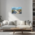 thumbnail image 5 of ZHONGYUTONG Beach Canvas Wall Art for Bathroom Seaside Bicycle Pictures Seascape Scene Painting Ocean Artwork for Coastal Themed Decor Framed (12.00" x 18.00"), 5 of 5