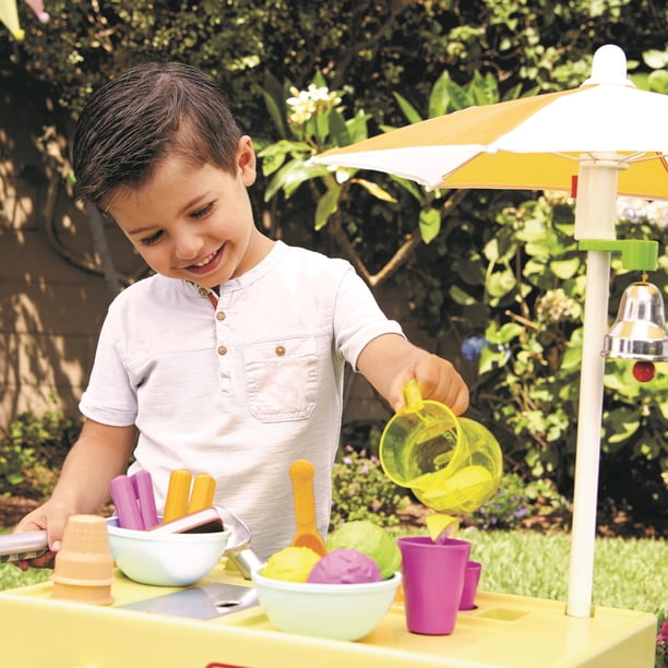 Little Tikes 2-in-1 Lemonade & Ice Cream Toy Cart for Preschool