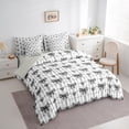 thumbnail image 3 of Manfei Kawaii Bow Tie 7-Piece Twin Bedding Sets,Princess Bowknot Bow Bedding Comforter Set,Black Loves Pattern Sheet Sets For Girl Kids,Luxury Bedroom Decor Reversible, 3 of 8