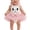 Pink, variant on Ruyang Easter Baby Girl Outfit Cute New Born Bunny Clothes Rabbit Sleeveless Tulle Romper Dress My First Easter Outfit Bow Tutu Skirt
