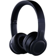 Blackweb Wired/Wireless Bluetooth On-ear Adjustable Headphones With Control Box, Black (Open Box - Like New)
