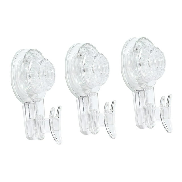 Suction Hooks Powerful Vacuum Suction Cup Hooks for Apartment Hotel Restroom Transparent