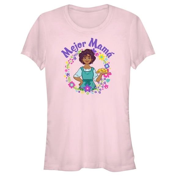 Junior's Encanto Julieta Mejor Mama Circle  Graphic Tee Light Pink Small
