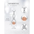 thumbnail image 4 of CACA LADY Infinity Necklace 925 Sterling Silver Flower Dainty Butterfly Pendant Butterfly Infinity Jewelry Gifts for Women Mom Wife, 4 of 5