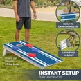 thumbnail image 5 of GoSports 4 x 2 ft Resort Collection All Weather Cornhole Board Set - Regulation Size - Blue Stripe, 5 of 6