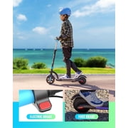 Gyroor H40 Kids Electric Scooter, 180W Motor, Up to 10 MPH, LED Display & Colorful Lights, Adjustable Height, for Boys & Girls Ages 8-12, Great Birthday Gift