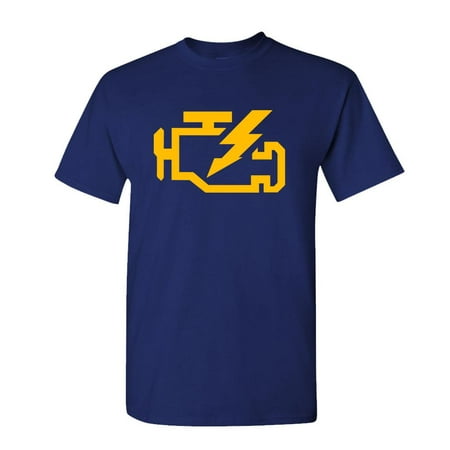 - CHECK ENGINE LIGHT mechanic auto repair - Mens Cotton T-Shirt