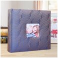 thumbnail image 3 of 6 Inch Photo Album 200 Pockets Storage Scrapbooking with Memo Interleaf Type Family Memory Photos Baby Birth Travel DIY Book Purple blue, 3 of 9