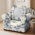 thumbnail image 3 of Chririnla 2 Piece Sofa Cover for Living Room Couch Covers with Non-Slip for Pet, Vintage Landscape Toile Print Chair Slipcovers, 3 of 8