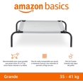 thumbnail image 2 of Cama elevada transpirable para perros con marco de metal para perros grandes, 130 x 79 x 20 cm, gris, 2 of 8
