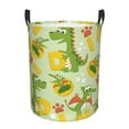 thumbnail image 6 of Picia Cartoon Dinosaurs Large Laundry Basket, Waterproof, Freestanding Laundry Hamper, Collapsible Tall Clothes Hamper with Extended Handles-Small, 6 of 8