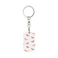thumbnail image 2 of Uemuo Dachshund Dog Puppy Pattern Rectangular Metal Keychain - Durable, Stylish, and Personalized Key Ring for Men and Women,Engraved Keychain,Gift Slim Sturdy Keychain, 2 of 7