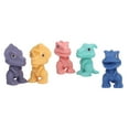 thumbnail image 4 of Juguetes de baño de dinosaurio NikouMX 5 piezas de dinosaurio de baño para bebé suave, 4 of 8