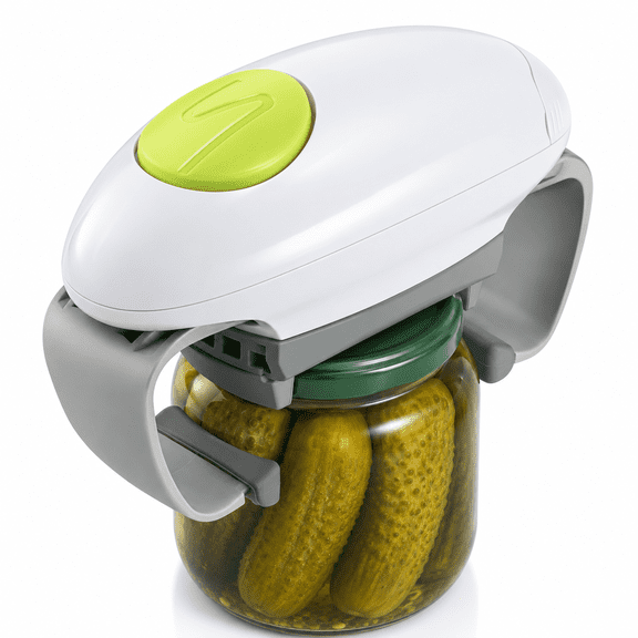Electric Jar Opener,Restaurant Jar Opener,Smooth Edge Automatic Jar Opener Battery Powered Hands Free JAR Opening Tool Kitchen Gadget Bottle Opener for Arthritic Hands
