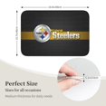 thumbnail image 4 of Felpudo multiusos Steelers Hem Mat para uso en interiores y exteriores. Reciba a sus invitados con una alfombra para el hogar, el dormitorio, el baño, la cocina y la decoración del piso. Absorción de, 4 of 7