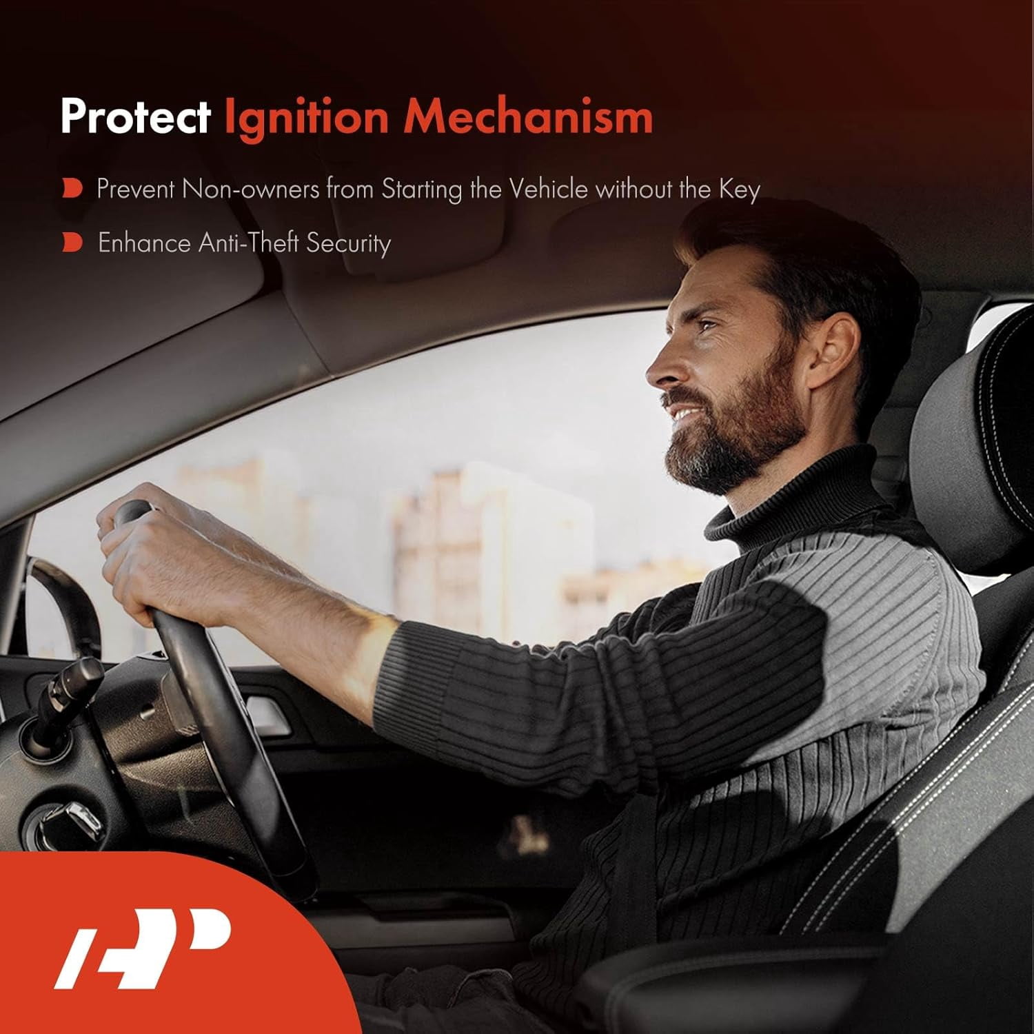 A-Premium Ignition Lock Housing with Ignition Switch Compatible with Ford Focus 2009-2011 Escape Mercury Mariner 2008-2010 Mazda Tribute 2008-2011