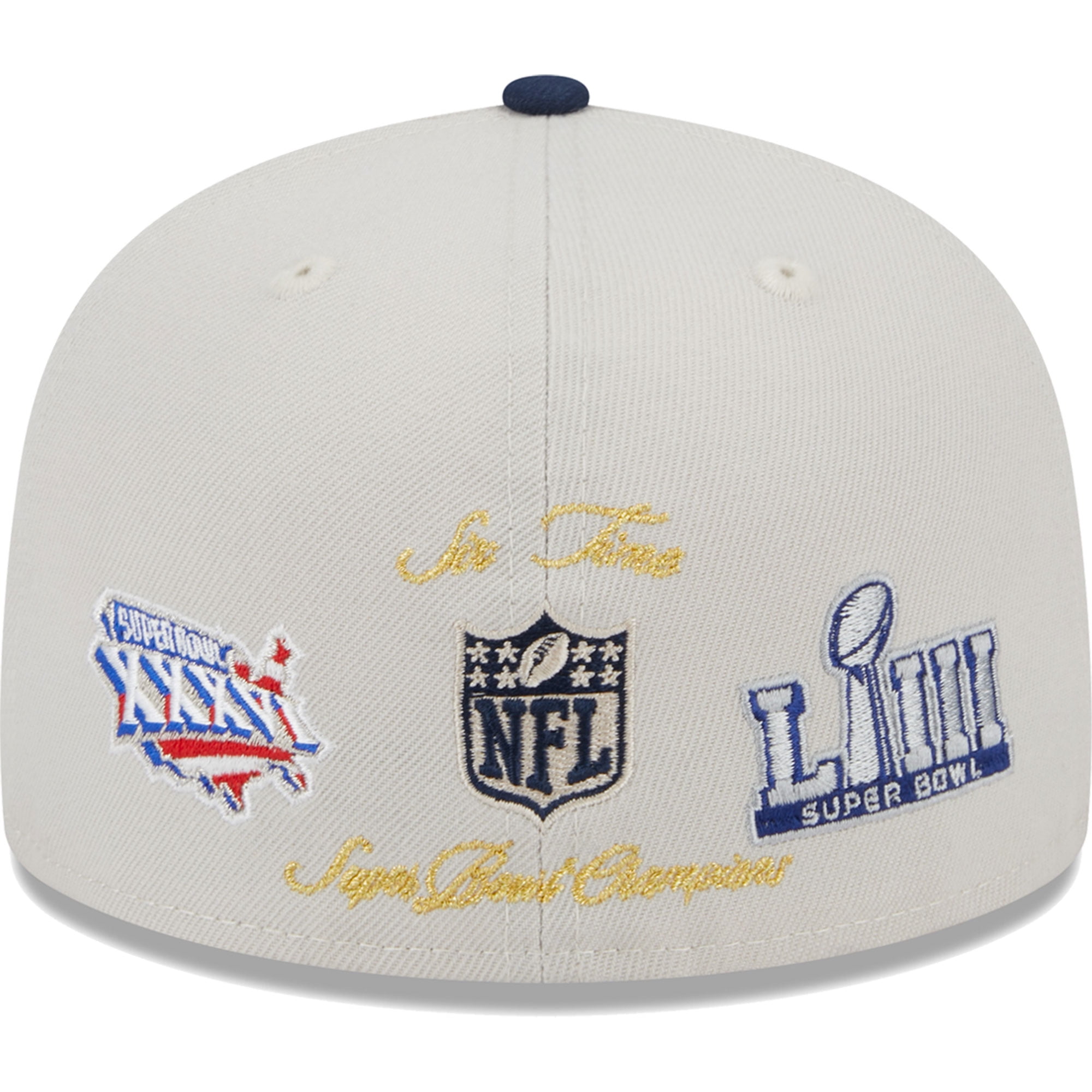 Men s New Era Khaki Navy New England Patriots Super Bowl Champions