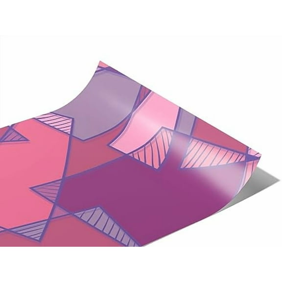 Rwraps Pink Mosaic Cinnamon Satin Matte Vinyl Film Wrap 59in x 6in Vinyl Vehicle Car Film Sheet Roll