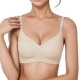 thumbnail image 1 of Brasier Sujetador Cómodo sin Costuras para Camiseta sin Aros, Bralette con Relleno Ligero y Realce Mediana, 1 of 9