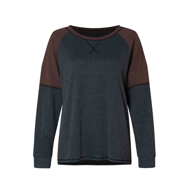 ICHUANYI Clearance Women's Fashion Casual Long Sleeve Round-Neck Blouses & Shirts(Gray, XL) ICHUANYI WER2023081512826