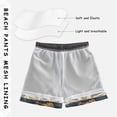 thumbnail image 3 of FORMRS Boys Swim Trunks Quick Dry Mesh Liner Boardshorts Sizes XS-XL, Skeleton with Rainbow, 3 of 7