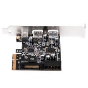 Silver Stone Technologies ECU05 USB 3.1 & 3.0 Pcie Card with External Type C & Internal 19 Pin Connector
