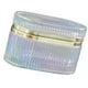 thumbnail image 3 of Joyero de cristal en relieve Salvador organizador de collares diseño nórdico estuche de joyería Violeta, 3 of 9