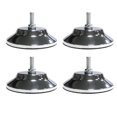 thumbnail image 2 of 4 PCS Billiard/Pool Table Leg Levelers 5 Inch Metal Game Table Leg Levelers Heavy Duty Leveling Feets for Pool TableSurprise Gift:BlackSilver Great Gift, 2 of 5