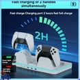thumbnail image 4 of Vertical Stand Compatible with PS5 & PS5 Slim & PS Pro Game Consoles, with Game Controller Charging, Console Cooling-White, 4 of 8