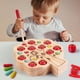 thumbnail image 4 of Juguete de habilidad motora fina para niños pequeños – Juguete magnético para árbol frutal para recoger manzanas – Rompecabezas de clasificación de colores y formas de madera – Juguete educa, 4 of 5