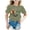 Light Green*, variant on Girls T-Shirt Crew Neck Short Sleeve Cold Shoulder School Stationery Letter Print Daily Wear Navy