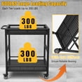 thumbnail image 2 of Carrito utilitario Cidaziya de 600 kg de capacidad, 2 niveles, con valla, 2 of 9
