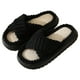thumbnail image 2 of Zapatos Casa Esponjosos para Mujer Antideslizantes Felpa Con Banda Cruzada Suministros El, 2 of 9