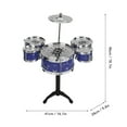 thumbnail image 6 of Kids Jazz Drum Set, Develop Rhythm  Coordination, Safe, Sturdy ABS Design, 6 of 6