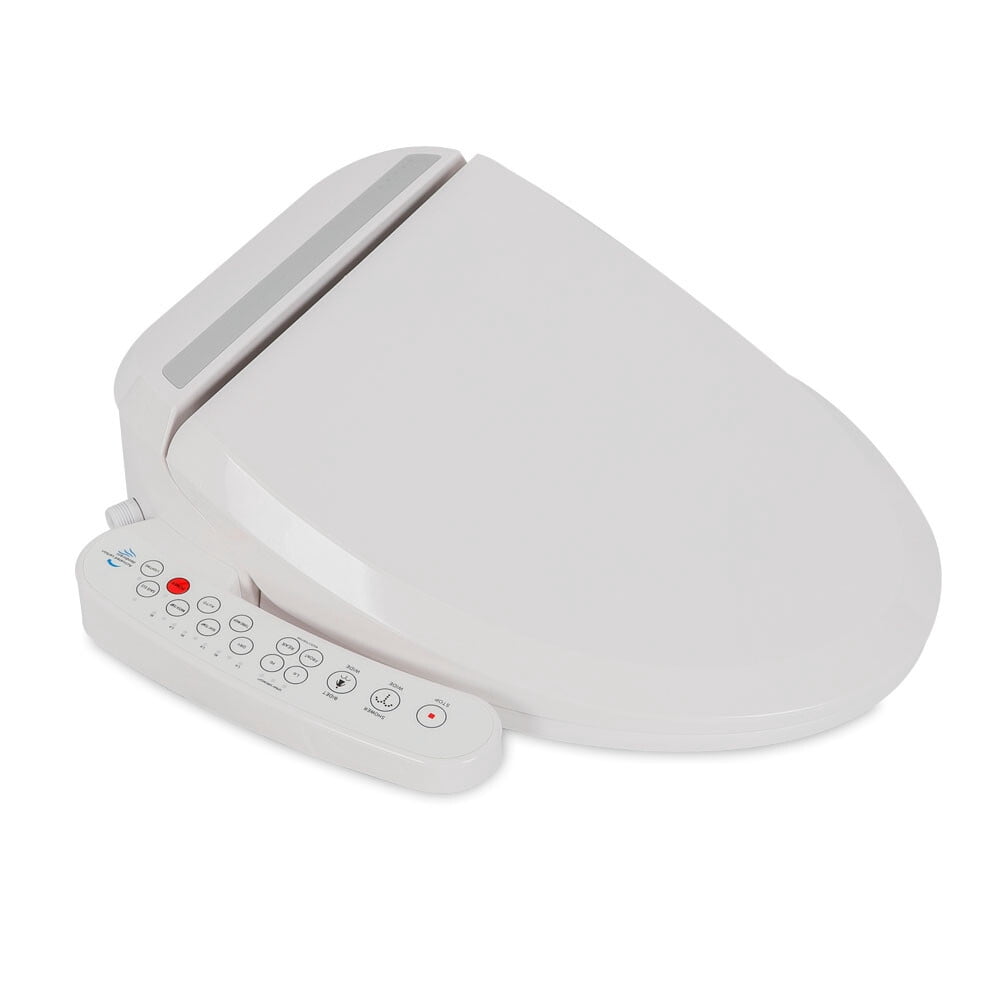 Heated Electric Bidet Toilet Seat with Dual Nozzles & Air Dryer