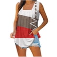 thumbnail image 1 of Puntoco Camisetas sin mangas ajustadas para mujer Camiseta sin mangas estampada para mujer Top suelto, 1 of 5