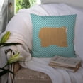 thumbnail image 3 of Lincoln Longwool Sheep Blue Check Fabric Decorative Pillow, 3 of 4