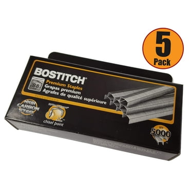 Stanley Bostitch B8 Staples 1/4", 5 Boxes (25000 Staples)