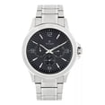 thumbnail image 1 of Reloj Cronógrafo Para Hombre, Cuarzo, Resistente Al Agua, Correa De Acero Inoxidable, Plata/negro - Titan Workwear, 1 of 3