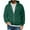 Dark Green, variant on LTTVQM Mens Full Zip Casual Cotton Hooded Fleece Drawstring Hoodies Pullover Sweatshirts Casual Long Sleeve Shirts Army Green L