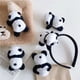 thumbnail image 3 of Broche de oso, horquilla para el pelo con forma de dibujos animados, cuerda para el pelo, muñeco de peluche de animales, diadema para niños, accesorios para el pelo, diadema de panda, 3 of 4